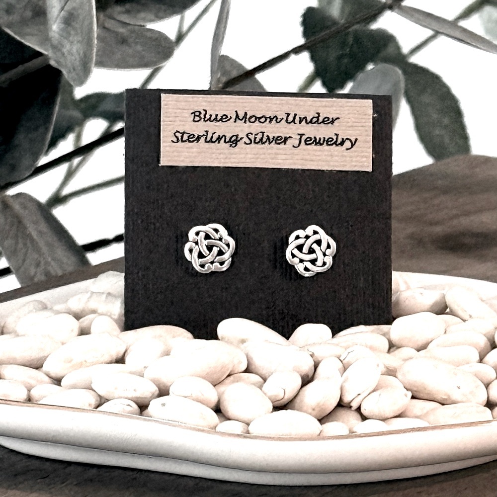 Sterling Silver Knot Earrings